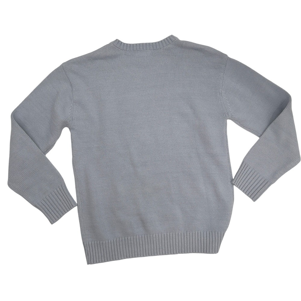 Mighty Fine Womens Lobster Graphic Knit Pullover Sweater Light Blue Medium NWT - Picture 3 of 7